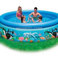 Бассейн INTEX круглый Easy Set 366х76 см с рисунком, артикул 54904 - akvisto.com - Екатеринбург