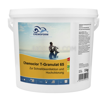 Кемохлор Т-65 быстрорастворимый стабилизированный хлор 56% в гранулах 5кг Chemoform (Кемоформ) - akvisto.com - Екатеринбург