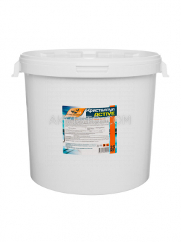 Кристалпул AKTIV гипохлорит кальция нестабилизированный 70%, гранулы, ведро 25кг - akvisto.com - Екатеринбург