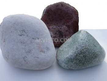 Камень для бани экоМИКС: хромит (10кг) кварц  (10кг)  ведро 20кг - akvisto.com - Екатеринбург